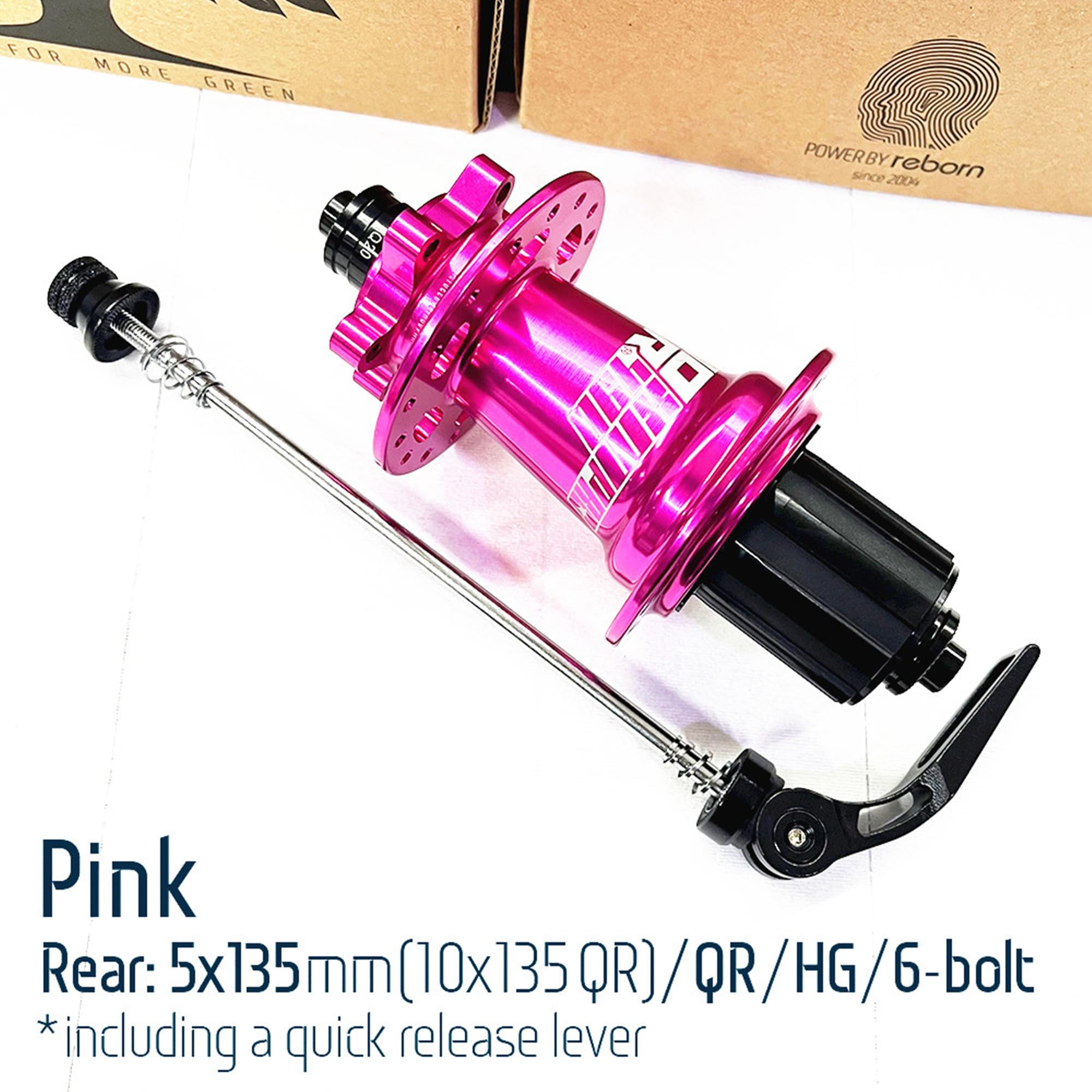 Replacement for Koozer XM490 MTB Rear Hub 5x135mm, 32 Hole 6 Bolt